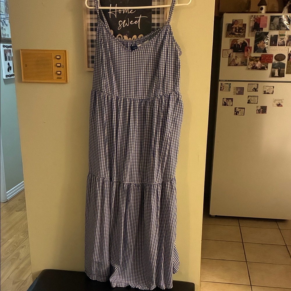 Old Navy Blue Gingham Dress